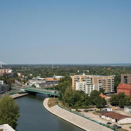 Rentplanet - Apartamenty Atal Tower Wrocław Eksteriør bilde